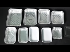 1000 miếng Đồ chứa nhựa nhôm hình chữ nhật dùng một lần / Đồ chứa nhựa đóng gói thực phẩm