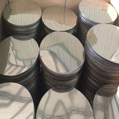 Deep Drawing 0.5mm 6.0mm Round Aluminum Circle Plate Cookwares Custom Size High Flatness Burr Free Edge Food Grade