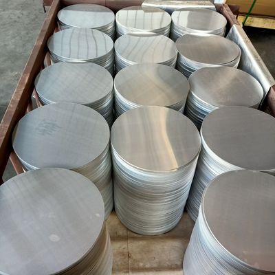 Deep Drawing 0.5mm 6.0mm Round Aluminum Circle Plate Cookwares Custom Size High Flatness Burr Free Edge Food Grade