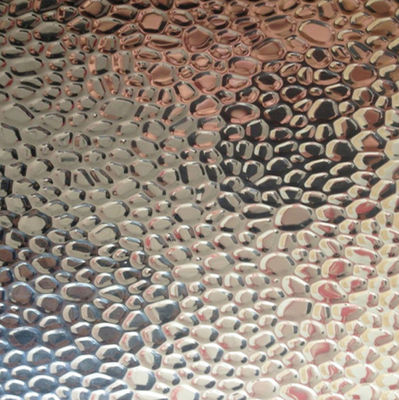 Vỏ cam Stucco Hammer Pebble Embossed Mirror reflective tấm nhôm