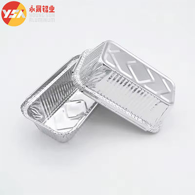 Các thùng chứa nhựa nhôm một lần dùng 800ml Bàn nướng một lần dùng