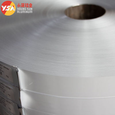 Một mặt màu trắng nhôm Polyester Laminating Air Duct Film Roll