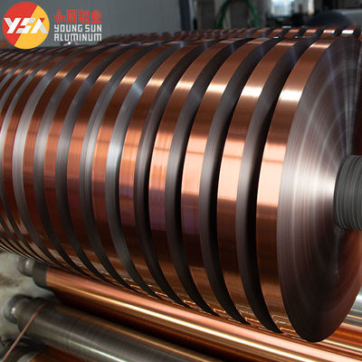 Màu đồng hai mặt AL + PET Mylar Laminating Aluminium Foil