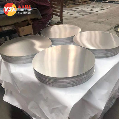 Tấm nhôm tròn 1060 1100 làm chậu rửa đèn dụng cụ nhà bếp H14 kích thước tùy chỉnh độ phẳng cao cạnh không bavia chuẩn thực phẩm