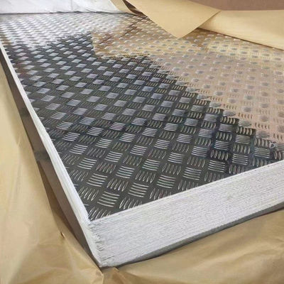 1050 3003 4 x 8 aluminum diamond plate sheets laminated aluminum foil are primarily used as anti-slip and decorative materials.