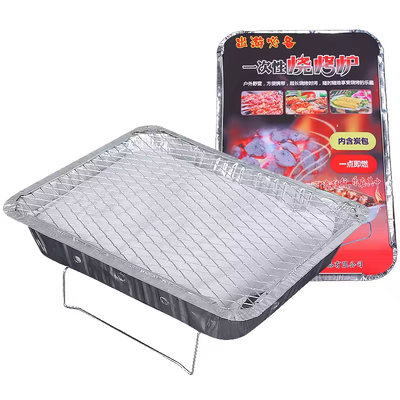 Ống nướng nướng bằng nhôm nướng một lần nướng nướng nướng kim loại lưới Đứng nhôm