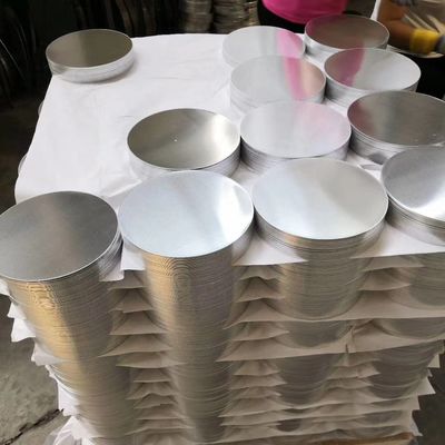Phôi đĩa nhôm 3003 bề mặt cán mộc 50mm 1600mm làm nồi kích thước tùy chỉnh độ phẳng cao mép không bavia chuẩn thực phẩm