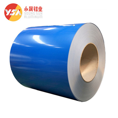 1060 1050 1100 Pvc Màu sơn phủ sẵn Màu Tấm nhôm màu Tráng cuộn cho máng xối
