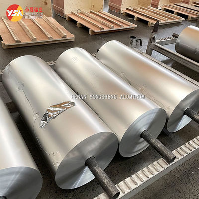 Cuộn màng nhôm Jumbo 8006 8011 làm hộp đựng thực phẩm lõi đường kính trong 76mm màng bọc nhôm